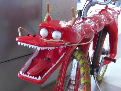 Dragon bike used in Chinese New Year parades