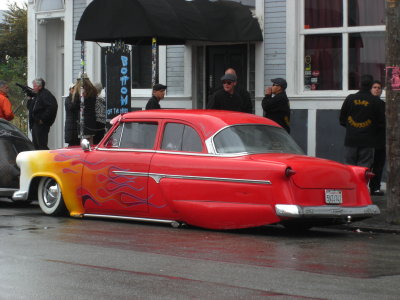 Low Rider in front of Bottom of the Hill nightclub