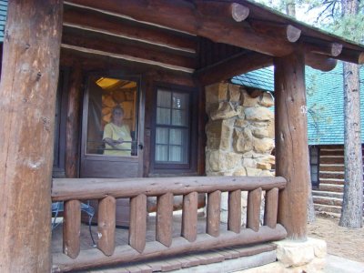 1920s cabins at  the Bryce Canyon lodge