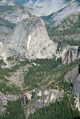 Nevada and Vernal Falls from Washburn Point