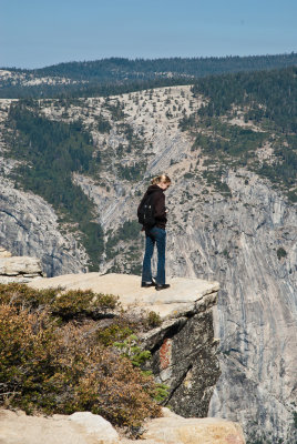 Kat near Taft Point and Fissures
