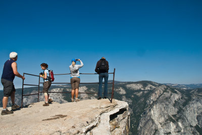 The only railed area at Taft Point and the Fissures