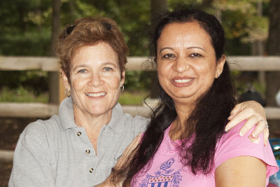 Cathy and Indu