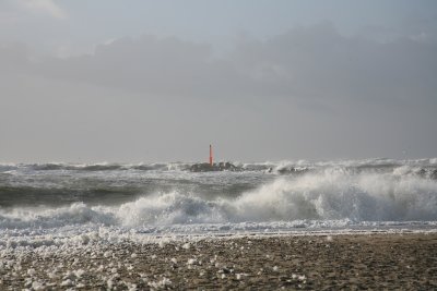 Storm ved Hvide Sande