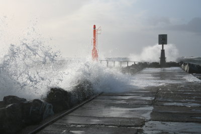 Storm ved Hvide Sande