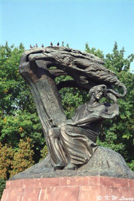 The Chopin Monument in Lazienki Park 02