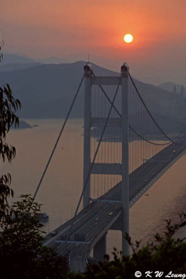Tsing Ma Bridge at sunset 01
