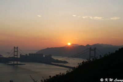 Tsing Ma Bridge at sunset 03