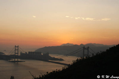 Tsing Ma Bridge at sunset 04