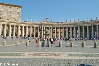 The Pillars of the Saint Peters Square
