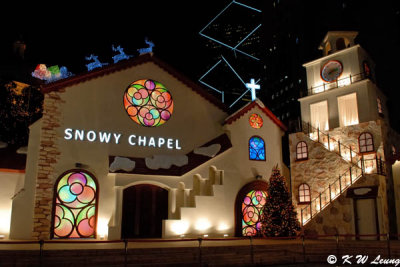 Snowy Chapel and Santa's Clock Tower