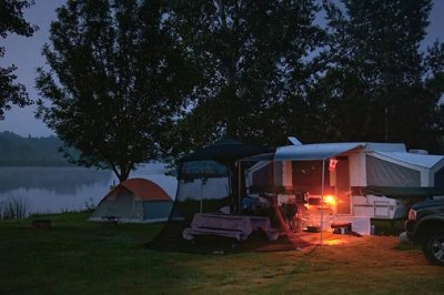 A Campsite In First Light 05451