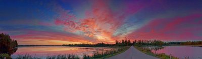 Irish Creek Sunrise Panorama 20882-7