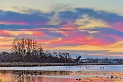 The Swale At Sunrise 01275