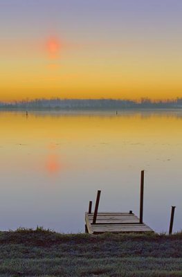 Rideau Canal Sunrise Solar Pillar 01415-7