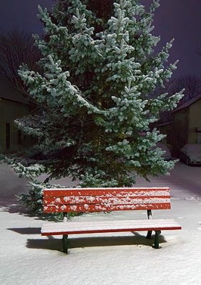 Snowy Bench 03480-2