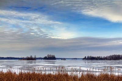 Frozen Big Rideau Lake 04215