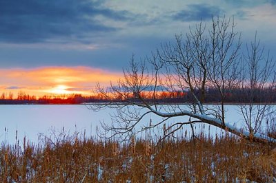 Irish Creek Winter Sunset 20110107