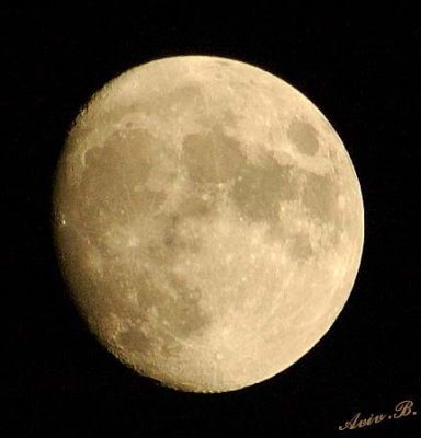 01834 - Almost full moon / Tel-Aviv - Israel