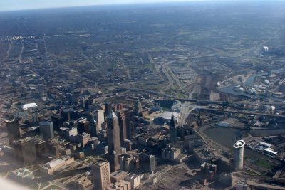 IMG_0997.jpg  Downtown Cleveland from an Airplane