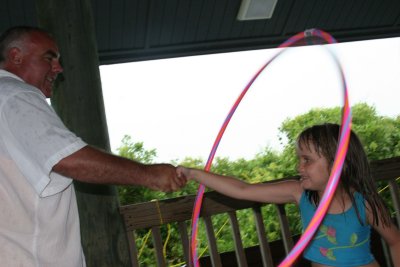Hula Fr. Jim & Abby 2