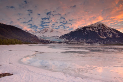 Glacier sunrise