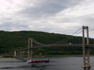 Tjeldsundbrug aan de Kongsvei.