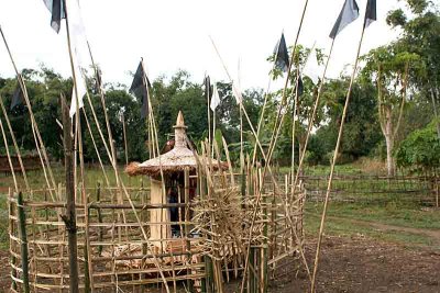 Ritual place at a grave (Digaru Mishmi)