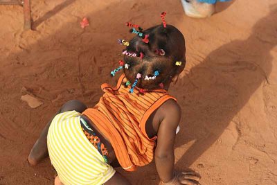 Baby girl in Benin.
