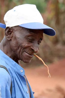 Old man in Benin.