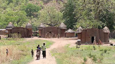 Tamberma village in the north of Togo. Unesco World Heritage Site.