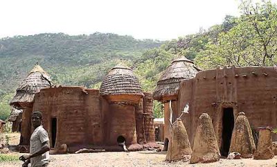 Tamberma. The houses are built in the form of Baobab trees.