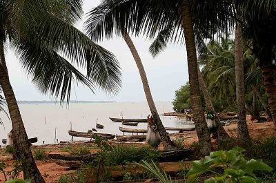 Lake Ahm near Possotom, Benin.