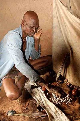 Old voodoo priest in Togo.