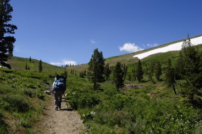 Hiking up the Second Pass