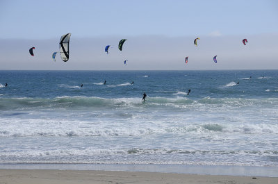 Kite Surfing at Waddell Beach