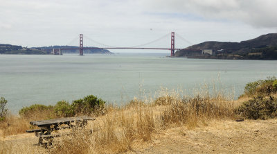 View of the Golden Gate from the Campsite