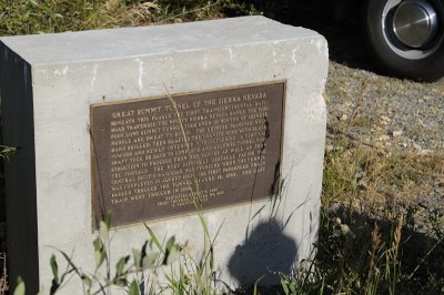 Plaque dedicating the Summit Train tunnel