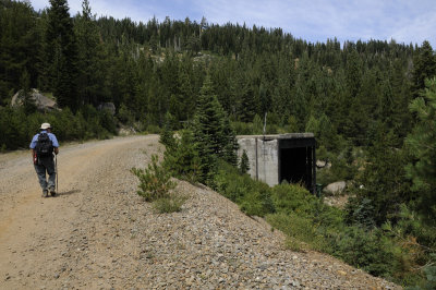 Along the old railroad bed with todays RR Tunnel