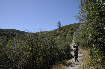 Starting our ascent to Chalone Peak