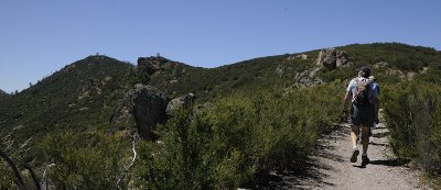 Hiking toward Chalone Peak