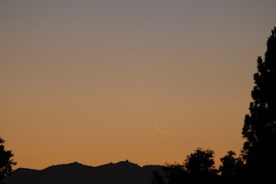 The Old Crescent Moon Rising