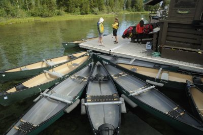 The Canoes at Jenny Lake