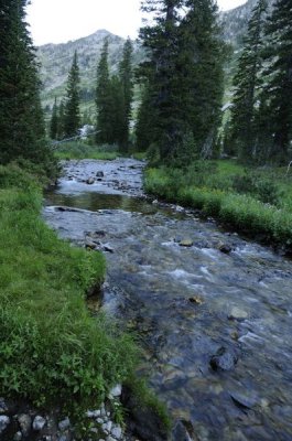 The Cascade River behind our campsite