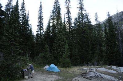 Making Breakfast on our Bear Locker