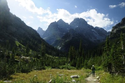 On our hike back