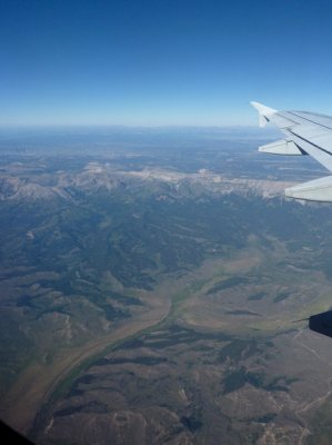 Flying home from Jackson Hole