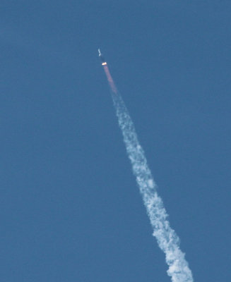 Inagural launch of the Delta IV Heavy Booster