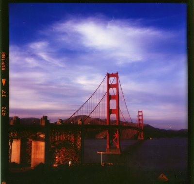 Golden Gate Bridge in 120 film