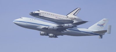 Space Shuttle Endeavour Fly By